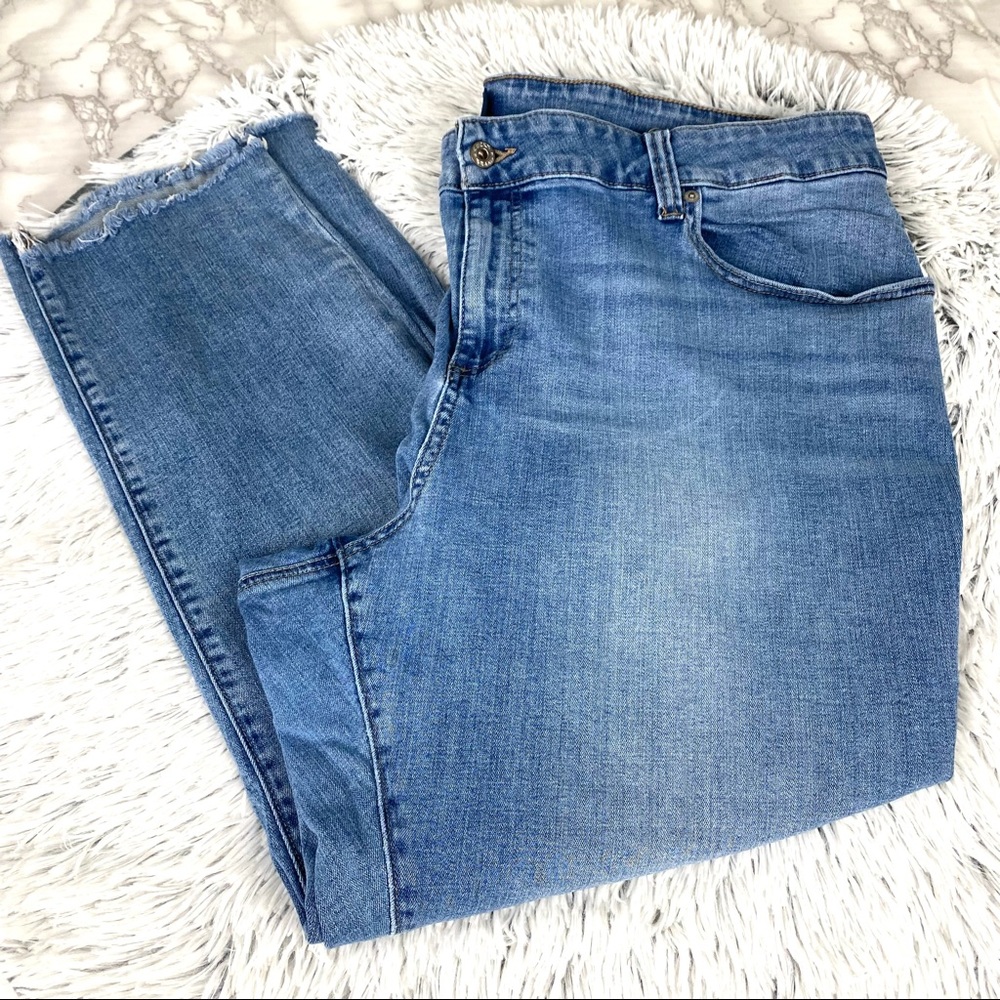 Lucky Brand Ginger Skinny Frayed Hem Light Wash Jeans EUC